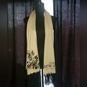 Twilight/New Moon Tan Fringed Scarf